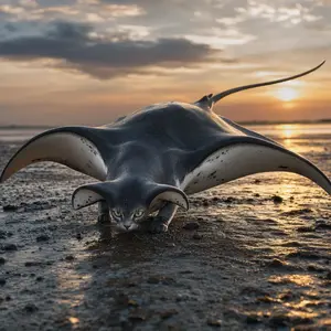 Cat + Manta ray